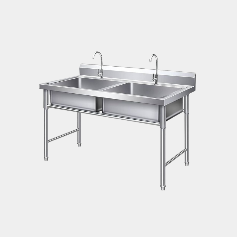 Two Bowl Kitchen Washing Sink